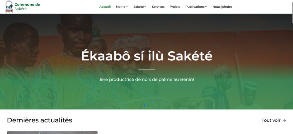 Site web — Mairie de Sakété